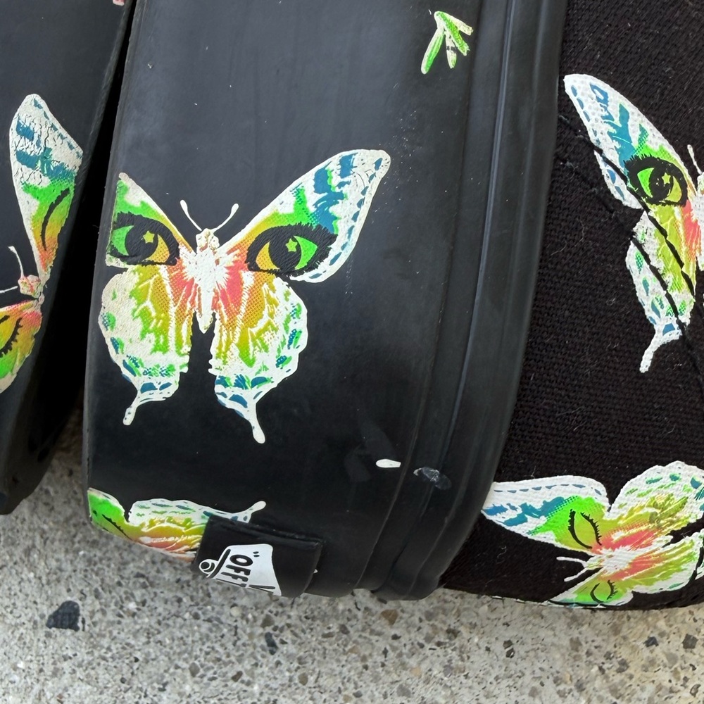 Vans Women’s Low Top Platform Stackform Neon Butterfly Print Shoes. Size 9. - Picture 12 of 14